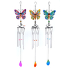 30 inch stain glass butterfly wind chime