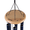 37in blue aluminum tube wooden wind chime