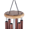 32 inch red aluminum pipe wooden wind chime