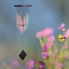 Three color aluminum tube wood wind chime