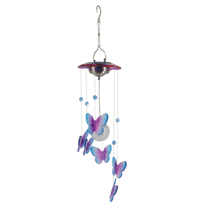 15.5-inch butterfly solar wind chime