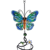 30 inch stain glass butterfly wind chime