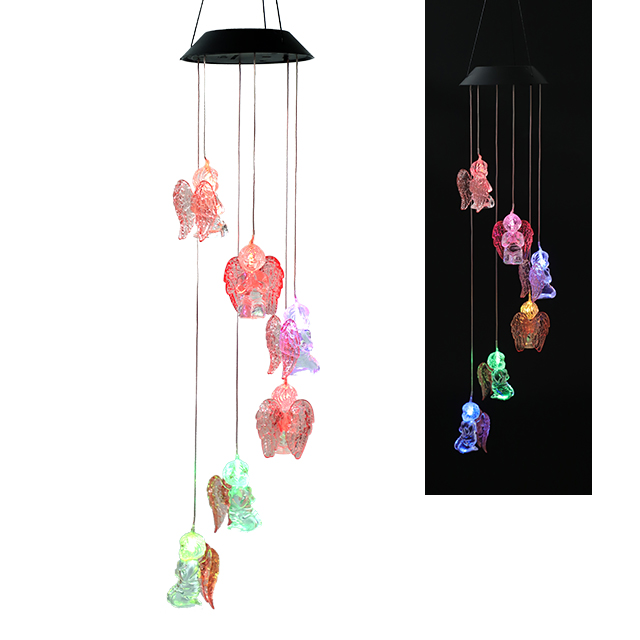 Solar wind chimes home garden decor