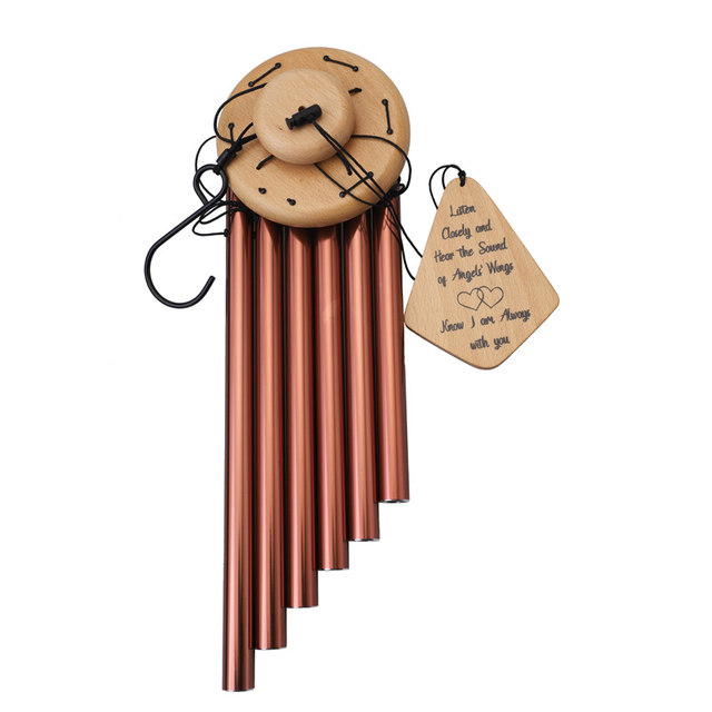 32in Beech Round Top Hanging Red Copper Aluminum Tube