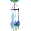 40 inch stain glass peacock wind chime